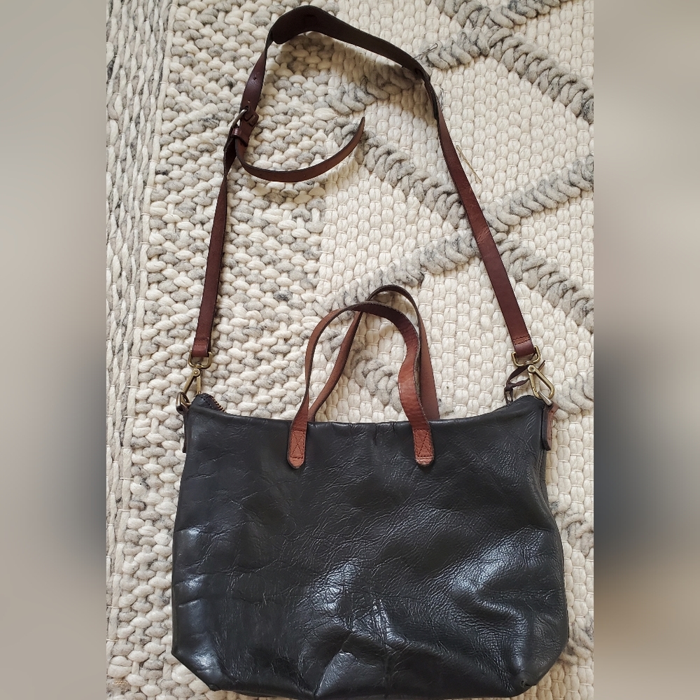 Madewell Transport Zip-top Leather Bag